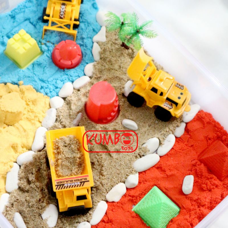 Construction Sensory Box / Sensory Play Mainan Edukasi