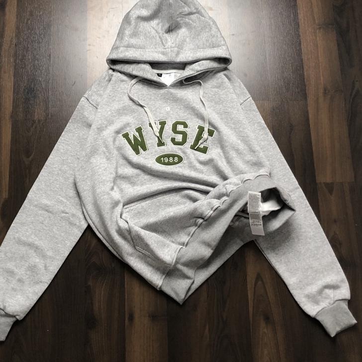Koleksi Terbaru.. SWEATER HOODIE WYSE ABU ABU BORDIR FULLTAG MIRROR ORIGINAL JAKET PREMIUM
