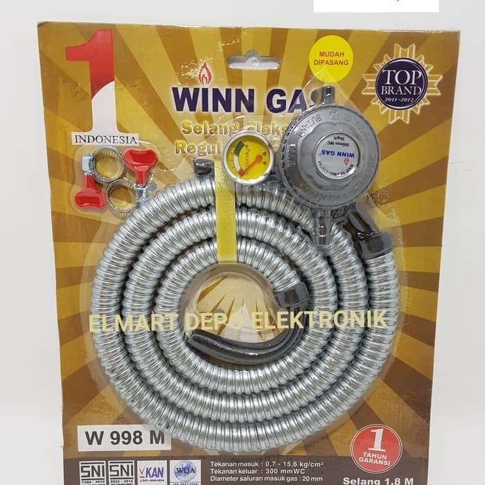 WINN GAS paket selang regulator kompor gas W998M/W 998M