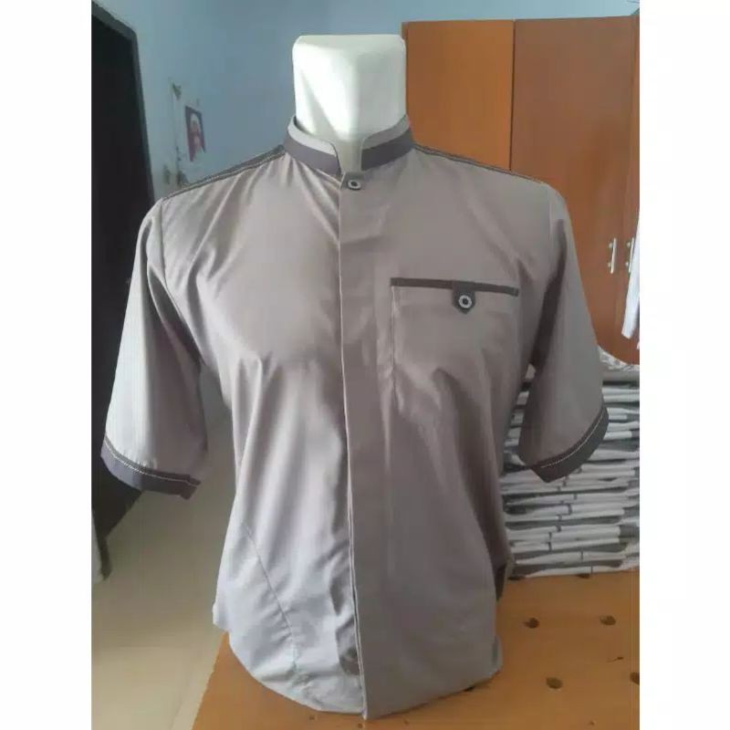 Baju Koko Allebas Lengan Pendek