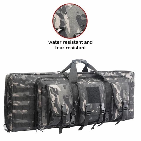 tas senjata laras panjang 120x30x12 cm airsoftgan 2 kompartemen loreng gurun camo