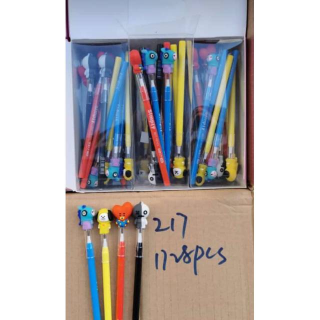 

Pensil pelangi bts 1 box isi 12 p s