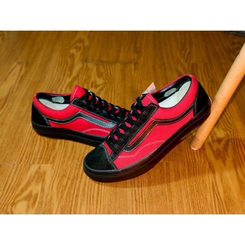 Vans Oldskool V36OG Billys Black Red Japan Market - sepatu vans sepatu vans original sepatu pria sep