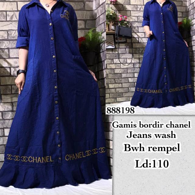 Gamis jeans chanel