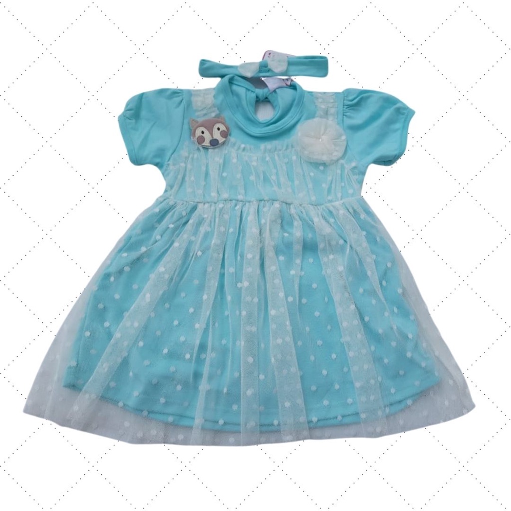 Dress Rubah Tule  Bayi Anak Perempuan Cewek Bayi Bestseller Murah M038 PEEK A BOO MH-C
