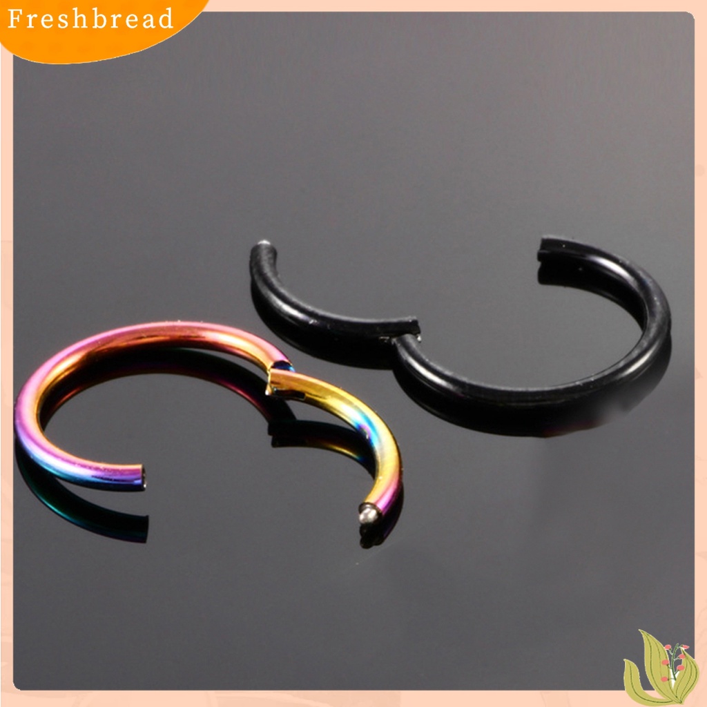 Cincin Hoop Piercing Septum Bahan Stainless Steel Untuk Hidung Bibir Telinga Dan Tubuh