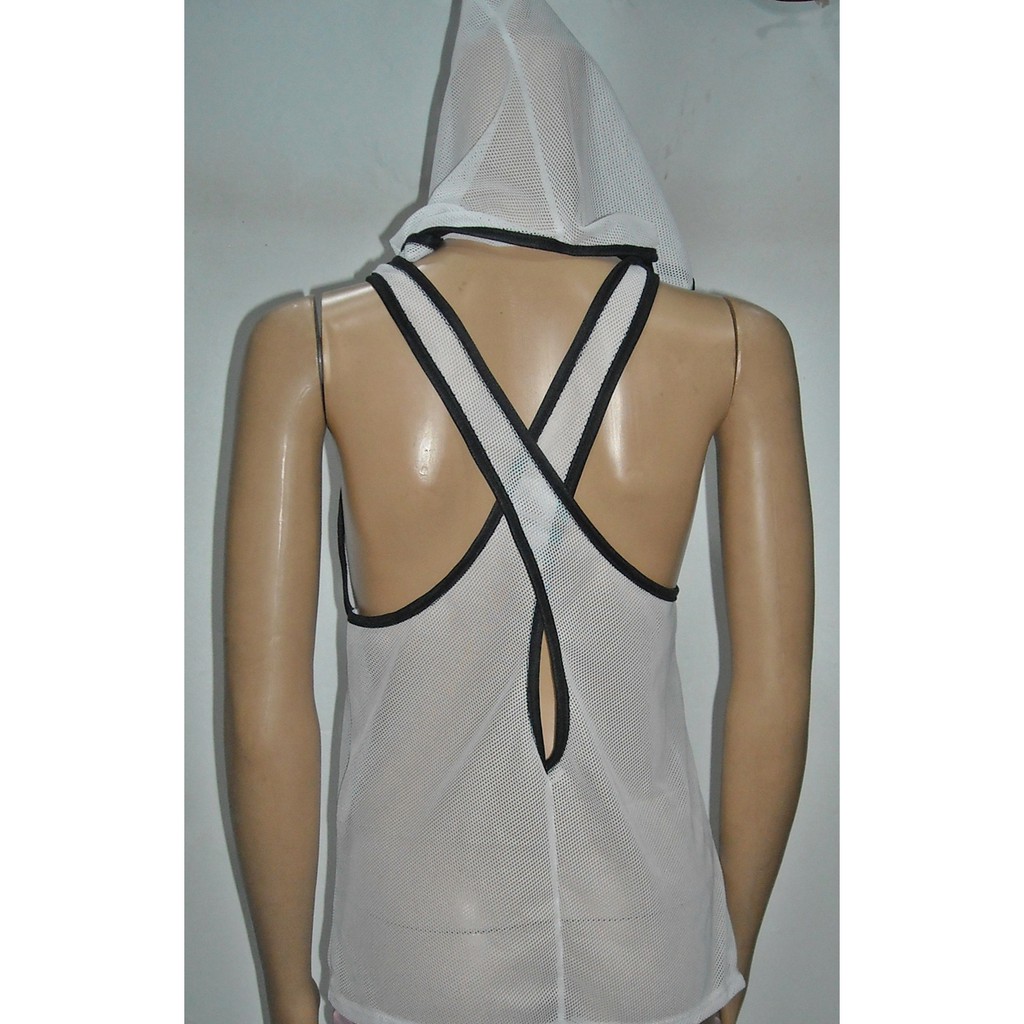 Tanktop jaring Hoodie kode ATB 80