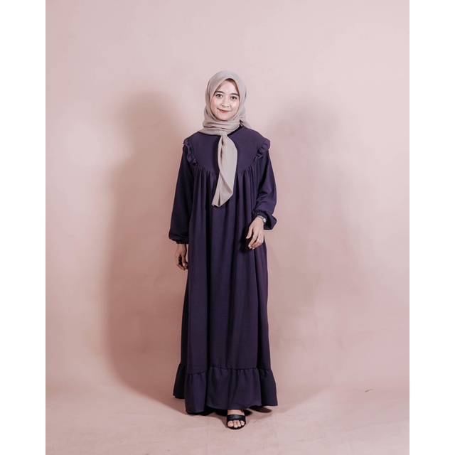 Gamis Crinkle Airflow | Dress Crinkle Airflow | Dress Crinkle Polos