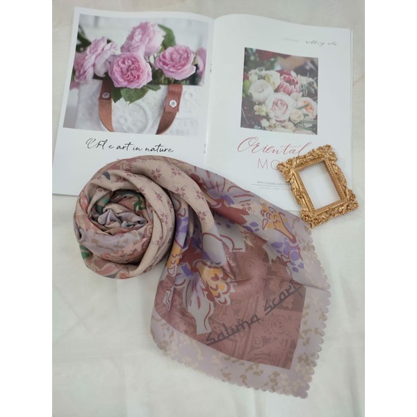 Hijab Motif/Jilbab Print Voal Etnic Series by Salima Scarf