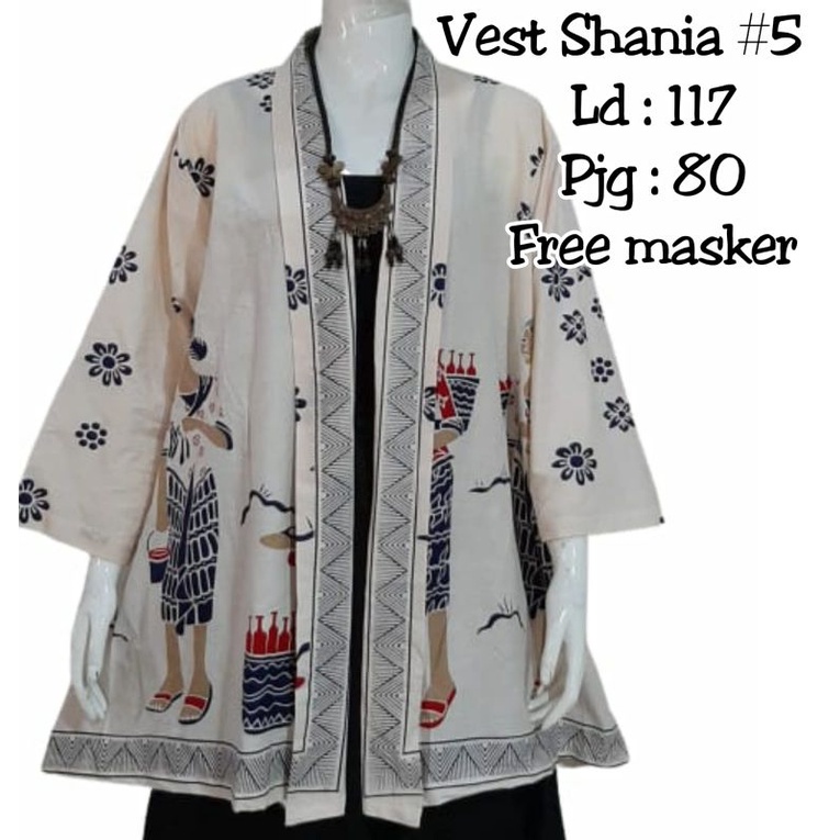 vest shania mbok jamu batik solo