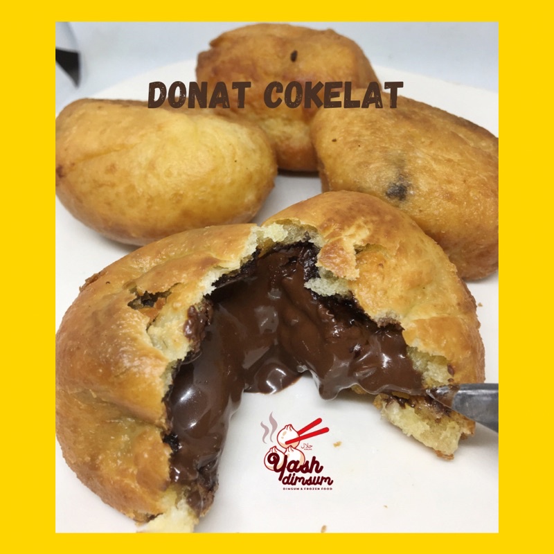 Donat coklat/keju/cokju PREMIUM BESAR FROZEN