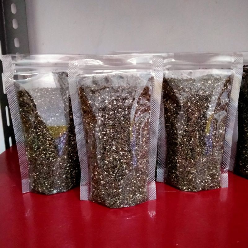 

Chia seed Mexico organic 50gram - Chia seed Meksiko hitam HALAL
