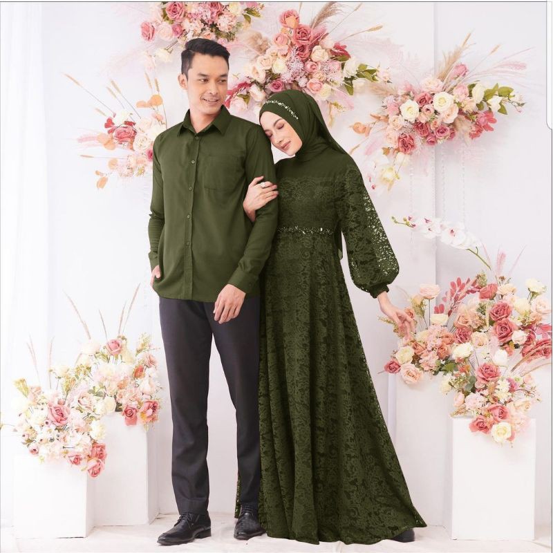COUPLE ZULAIKHA/BAJU COUPLE MUSLIM WANITA DAN PRIA/PESTA/GOOD QUALITY