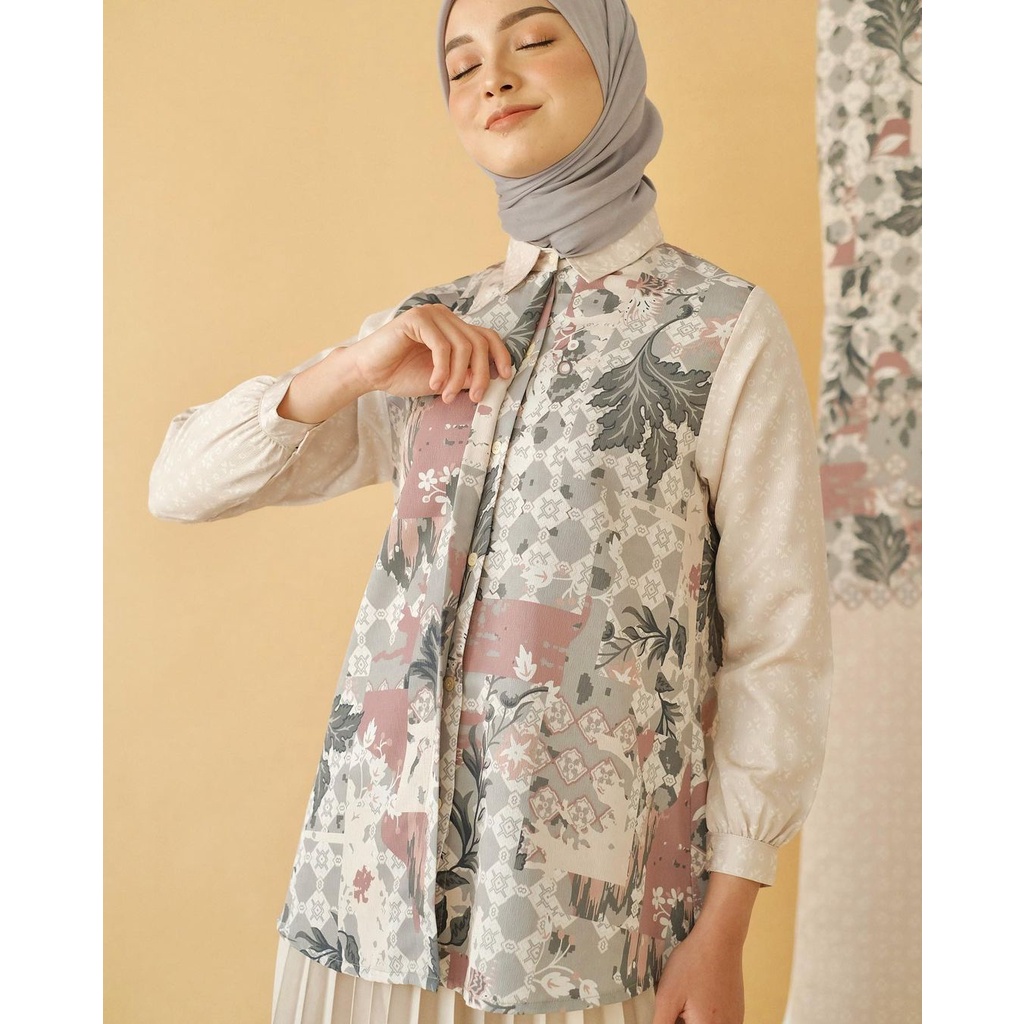 AZALEA TOP LACE L KIENKA ID READYSTOCK FREEBOOK