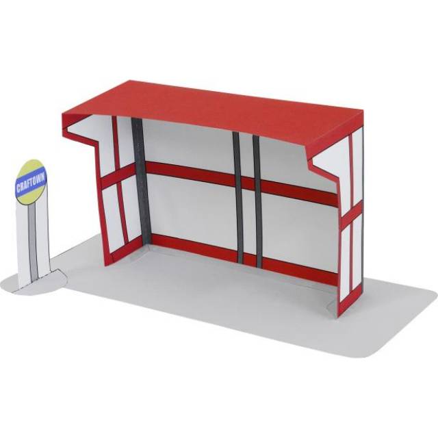 Bus Stop Papercraft