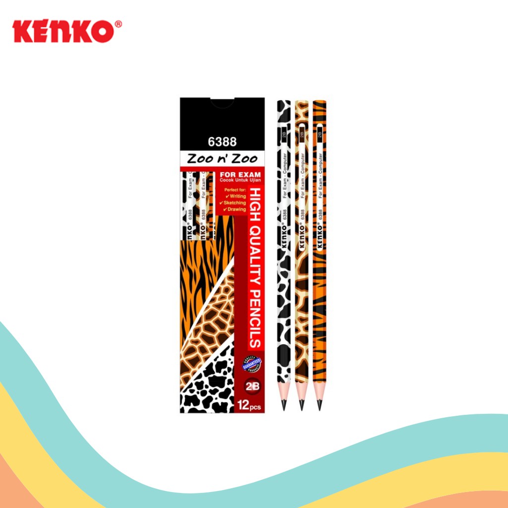 

PENSIL 2B KENKO 6388 ZOO N ZOO (12 PCS)