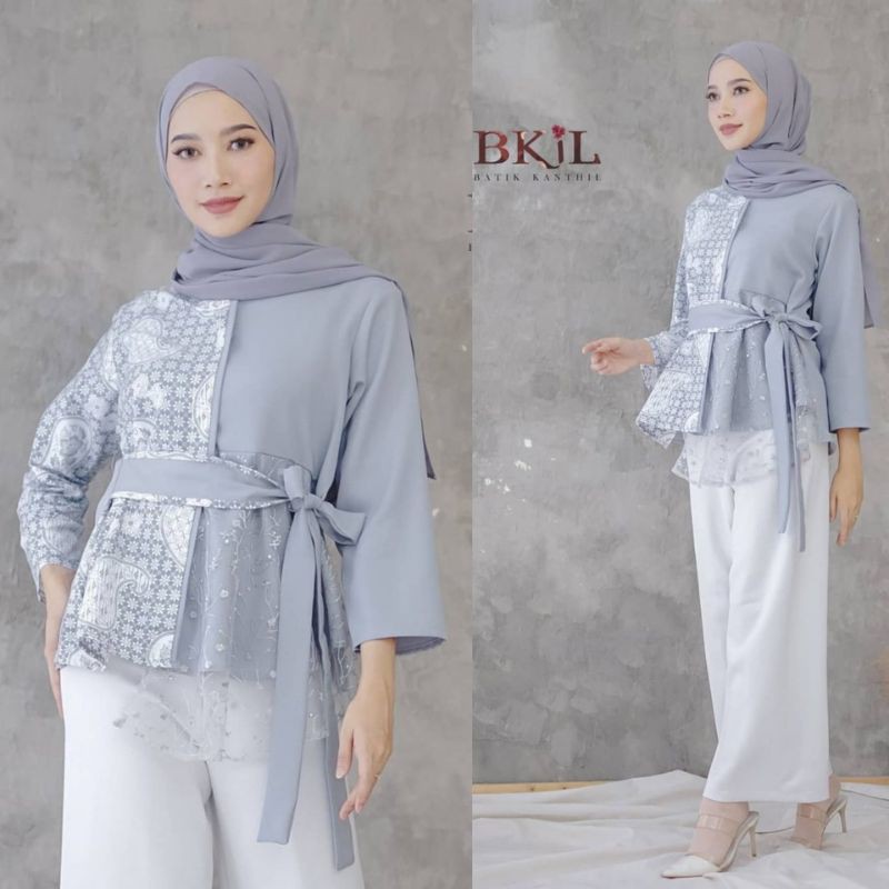 Atasan Batik Wanita Modern Batik Cassual Atasanbatik / Atasanwanita Motif Sonia M L XL XXL-1