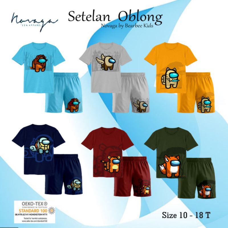 setelan baju anak cewe cowo novaga