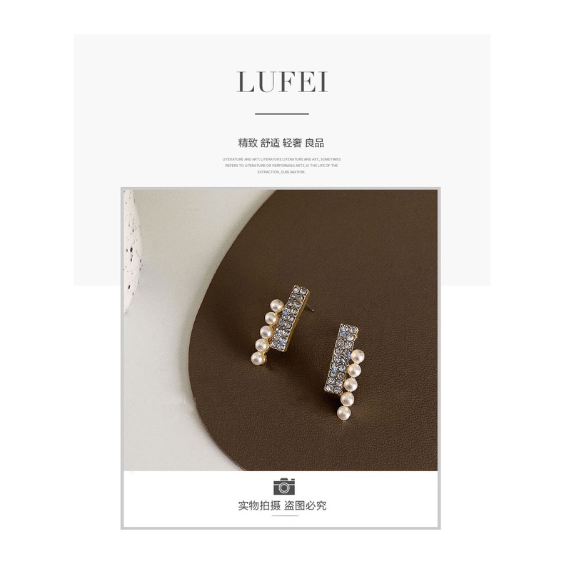 S perak mutiara stud anting-anting wanita baru fashion anting-anting Korea anggun online influencer