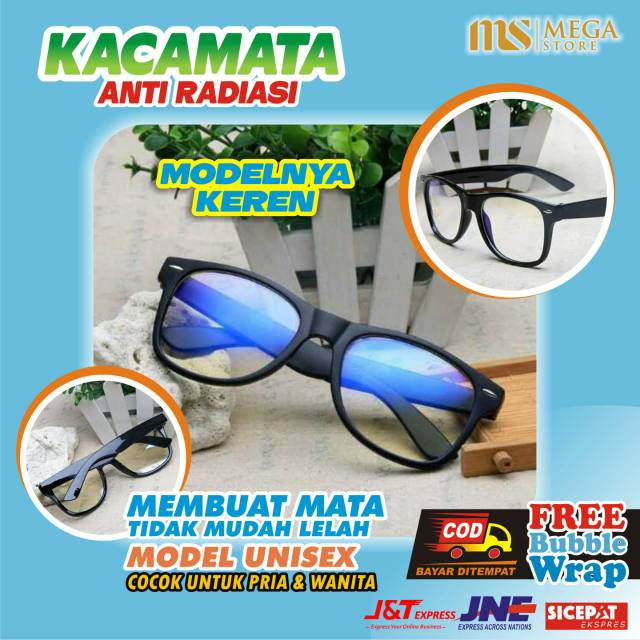 Kacamata Kaca Mata Anti Radiasi Eyeglasses Monitor Komputer Smartphone TV