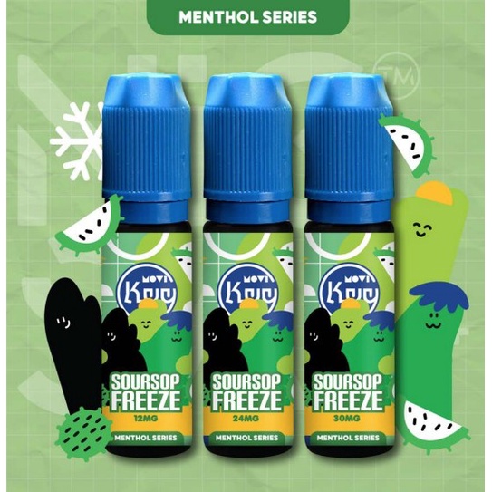 Liquid Kuy Soursop Freeze Salt Nic 15ML by MOVI / Menthol Series