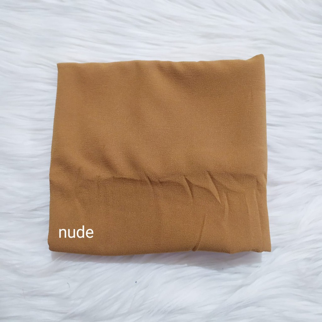 Bisa Cod Pasmina diamond 170x70cm / pashmina sabyan /pashmina diamond premium-Nude