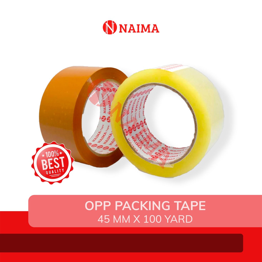 

LAKBAN BENING COKLAT (2 inch) 45mm x 100 YARD NAIMA KUALITAS DAIMARU