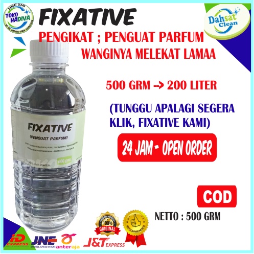 FIXATIVE MURNI 500 GRM PENGUAT PENGIKAT PARFUM &amp; BISA JUGA UTK PARFUM DETERGENT, PEWANGI PAKAIAN, DLL