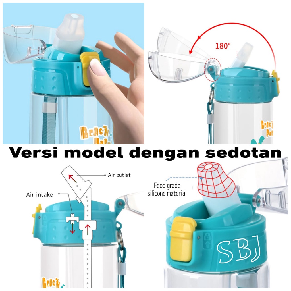 BOTOL MINUM ANAK TRITAN 100% BPA FREE SPORT EDITION YM-SBJ18A - 700ML YOME TRITAN