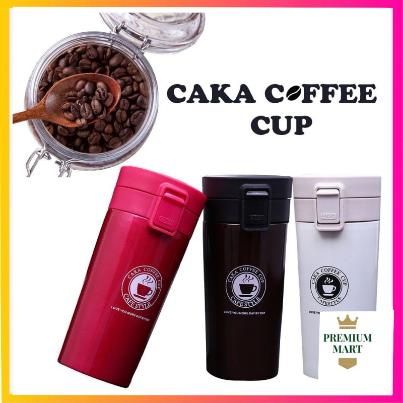 Termos Kopi Travel Mug Coffe Cup Stainless 380ml untuk Hot &amp; Cool [PM]