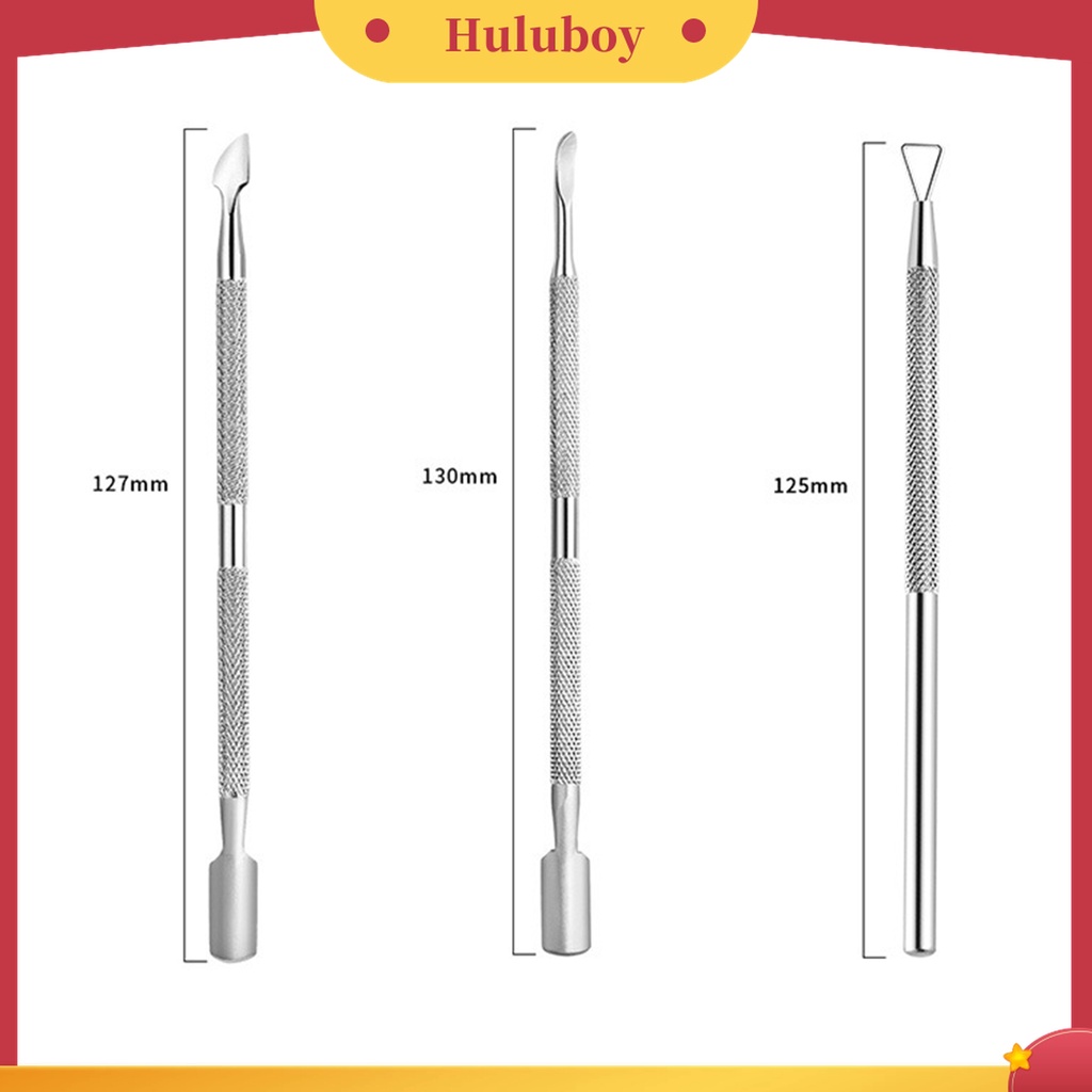 Huluboy Huluboy♡ 1 Set Alat Pemotong Kutikula Bahan Stainless Steel Untuk Manicure Pedicure