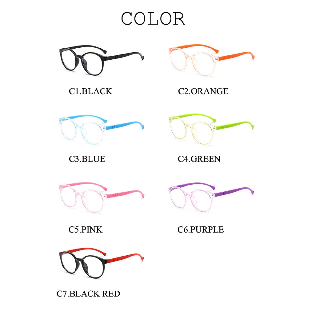 Anti Blue Light Kids Glasses Optical Frame Children Boy Girls Computer Transparent Blocking Anti Reflective Eyeglasses