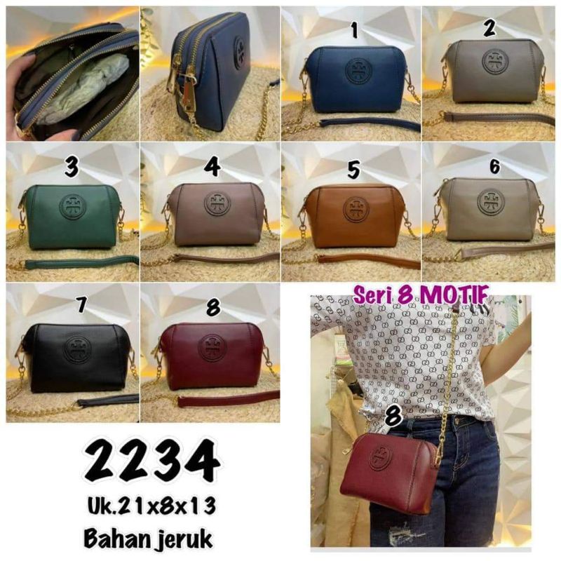 NEW ITEM tas fashion sling / selempang 2 ruang kode 2234