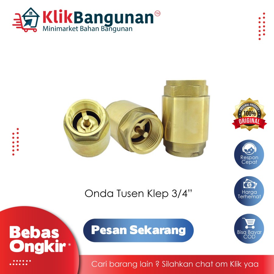 Jual Tusen Klep Kuningan Onda Inch Saringan Pipa Air Sumur Shopee Indonesia