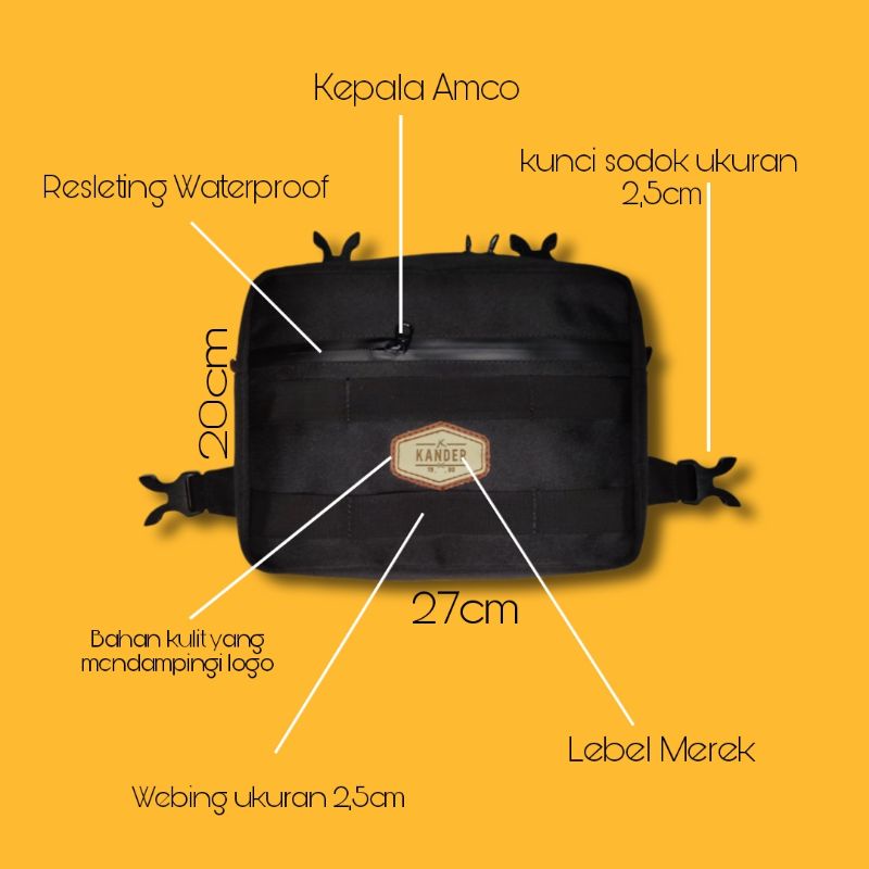 Chast Bag Tas Dada Original Kander  Pelindung Dada Multifungsi Premium