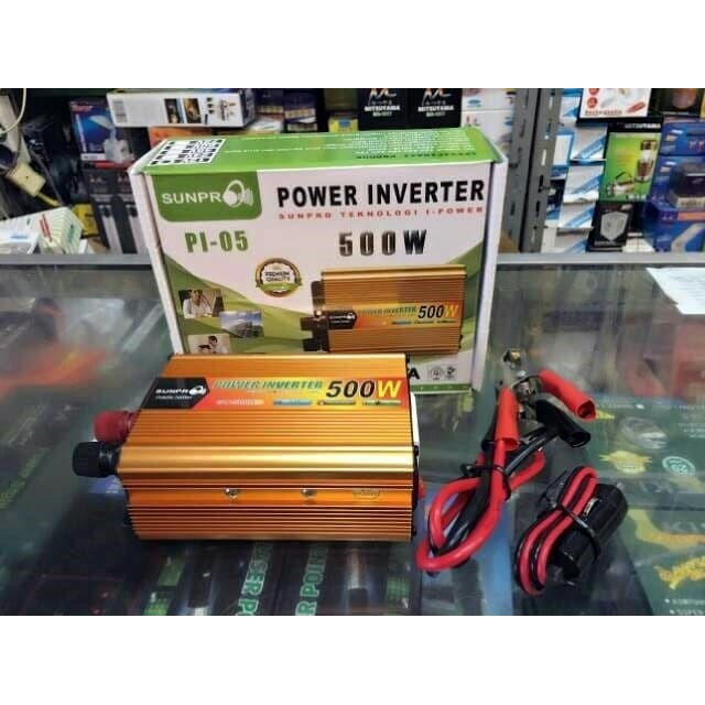 Inverter Power DC To AC 500 Watt Sunpro Pl-05 With USB 5V / Power Inverter 500 Watt Sunpro Pl-05~POS
