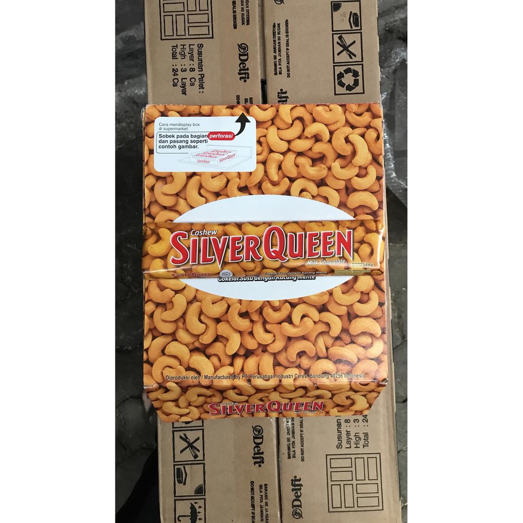 

BEST SELLER Silverqueen Cashew 68g 68gr Silver Queen Chocolate Coklat Pak Dus Box