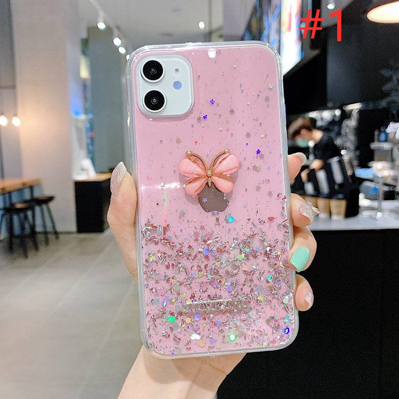 Nice Casing Soft Case SAMSUNG A7 2018 Note 9 Plus S9 S10 Plus M10 M20 3D Butterfly