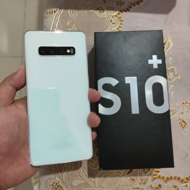 Samsung Galaxy S10 Plus, White 8/128 GB | Shopee Indonesia
