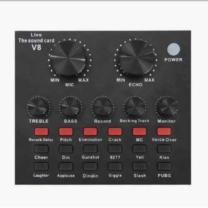 SoundCard Audio untuk HP PC Mac Live Broadcast Karaoke Smule WeSing