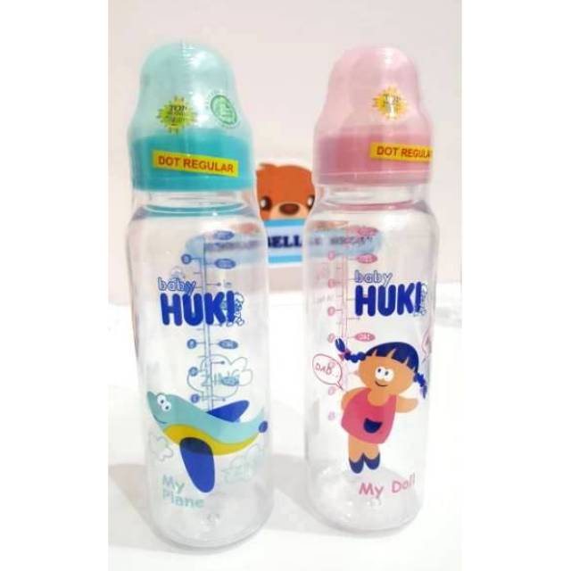 Botol susu bayi Huki round regular 240 ml dot bulat #197