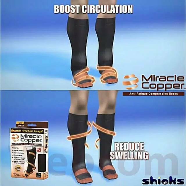 Kaos Kaki Kesehatan Anti Pegal Bau Bengkak Nyaman dan Aman Miracle Socks Betis Pegal Terapi Kaki