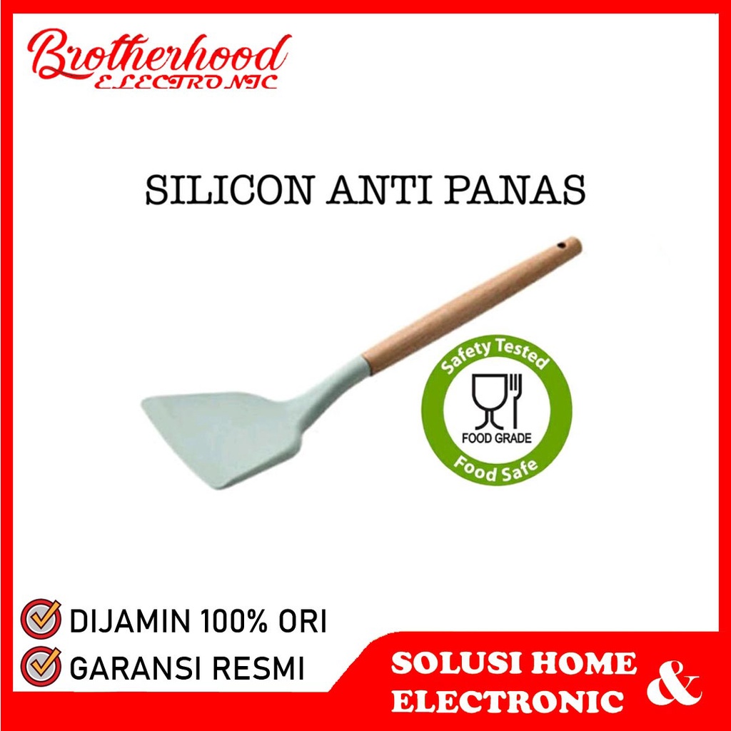 AMBER Spatula Sutil Sodet Capitan Jepitan Scraper Whisk Sendok Utensil Centong Alat Masak Dapur-1