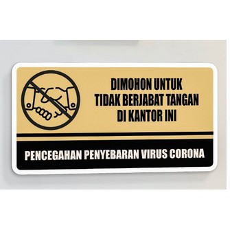 

Akrilik Papan Corona Kantor