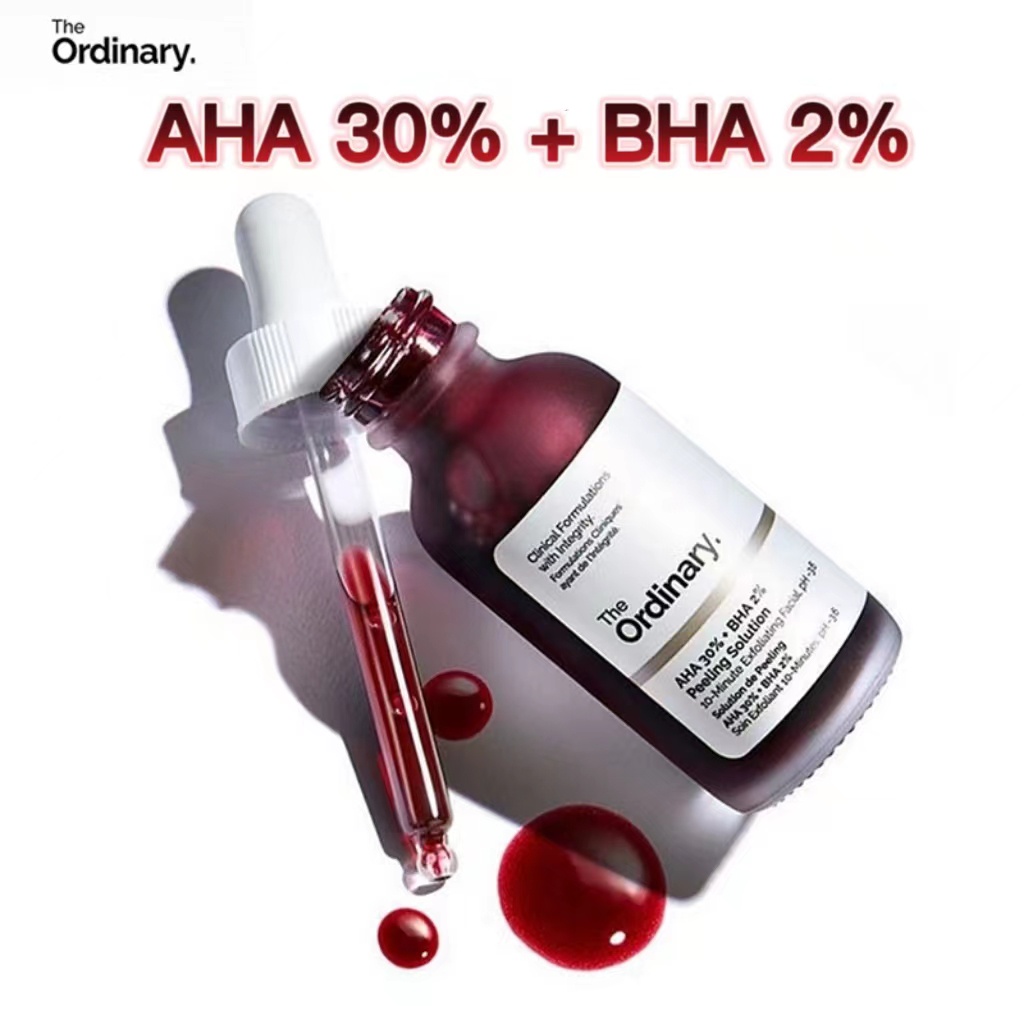 The Ordinary AHA 30% + BHA 2% Peeling Solution Anti Acne Pore Reducer Exfoliating Acne Scars Facial Mask 30ml