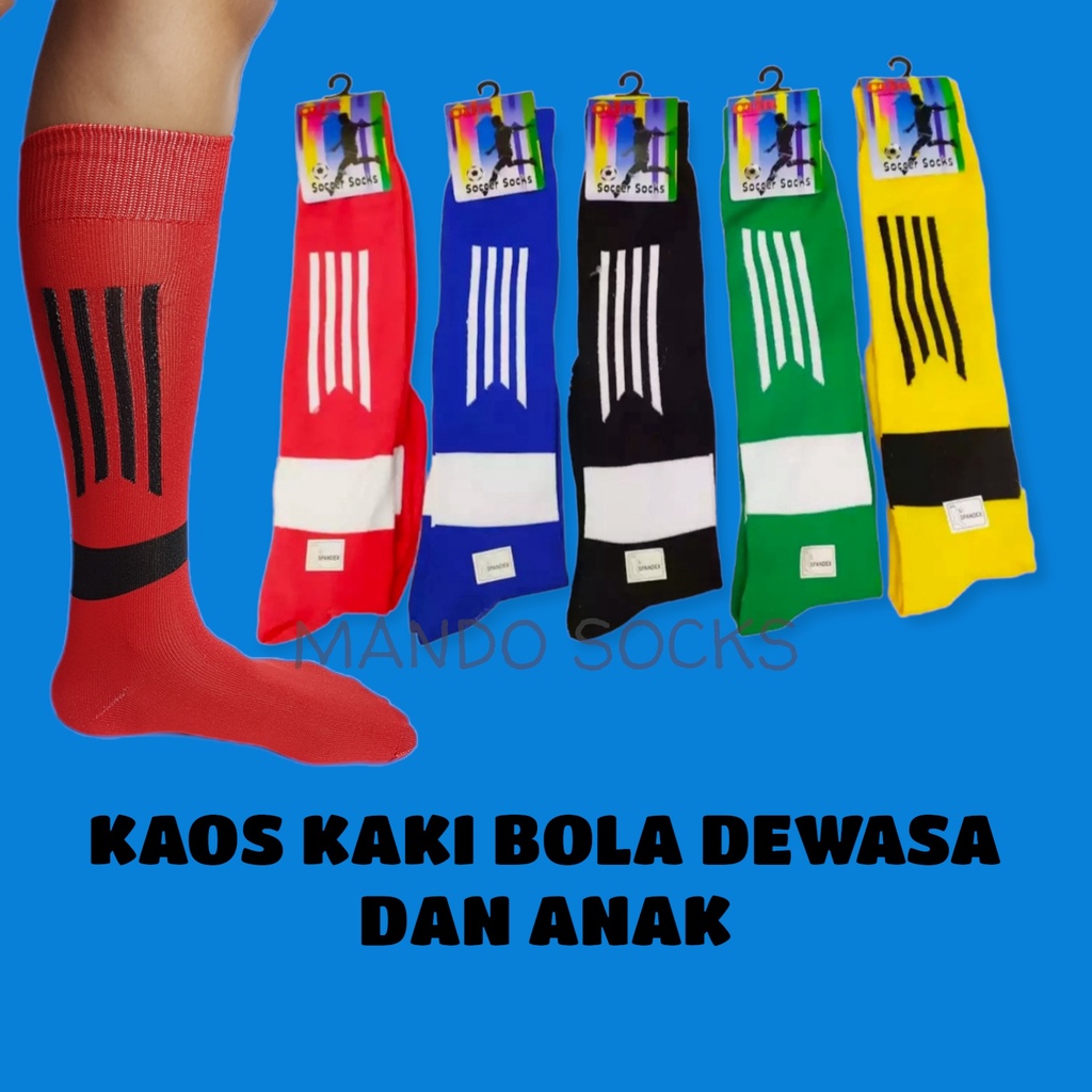 kaos kaki bola panjang dewasa dan anak