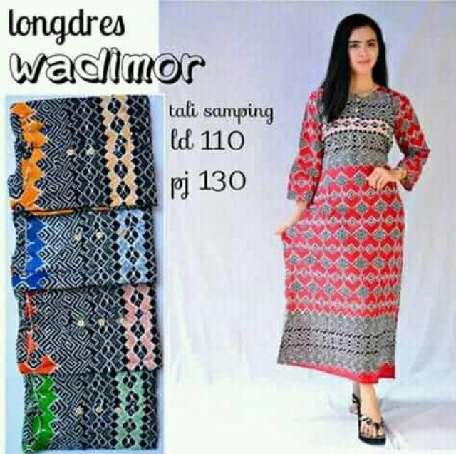 Daster  Gamis Batik Murah Ukuran  Jumbo Lengan Panjang Untuk Busui  Motif Wadimor