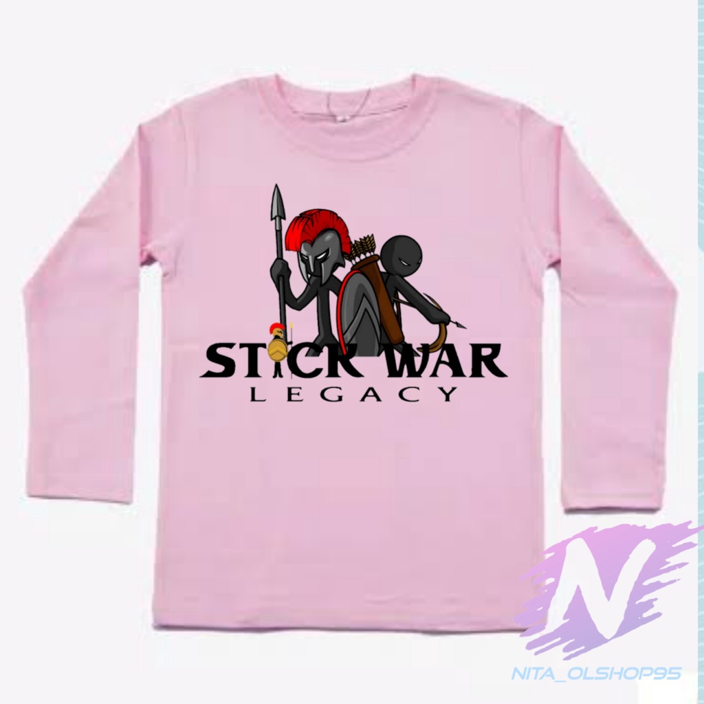 kaos stikman lengan panjang kaos anak stickman legacy