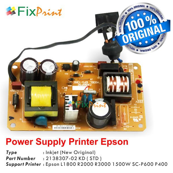 Adaptor Printer Epson L1800 R2000 R3000 1500W SC P600 SC P400 Original