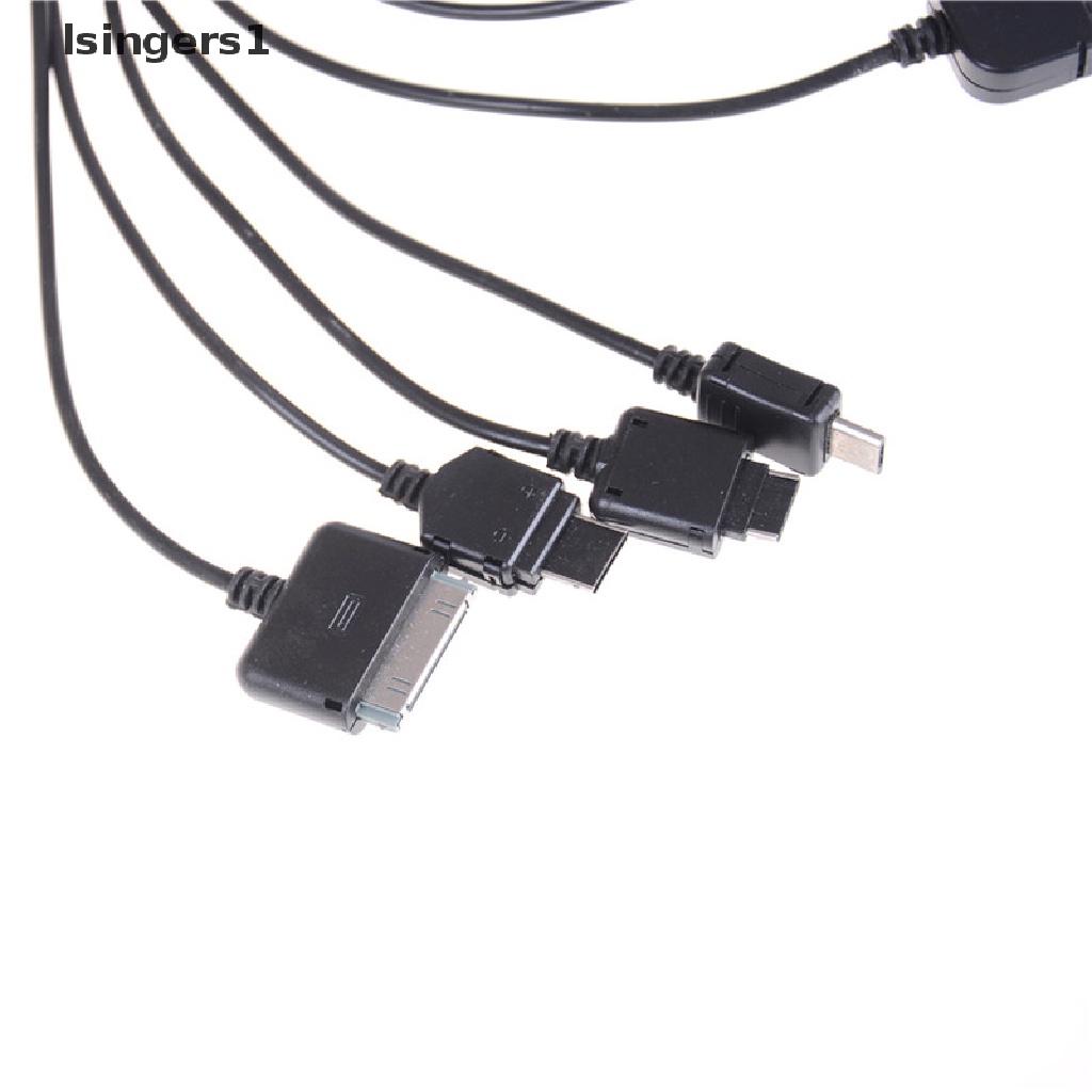 (lsingers1) Kabel Data / Charger USB 10 in 1 Retractable Universal Untuk Handphone